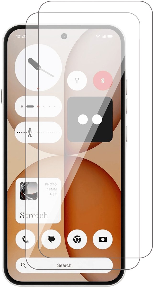 Screenprotector geschikt voor Nothing Phone 4a – 2 Stuks – UltraClear Gehard Glas – Case Friendly – 9H Krasbestendig
