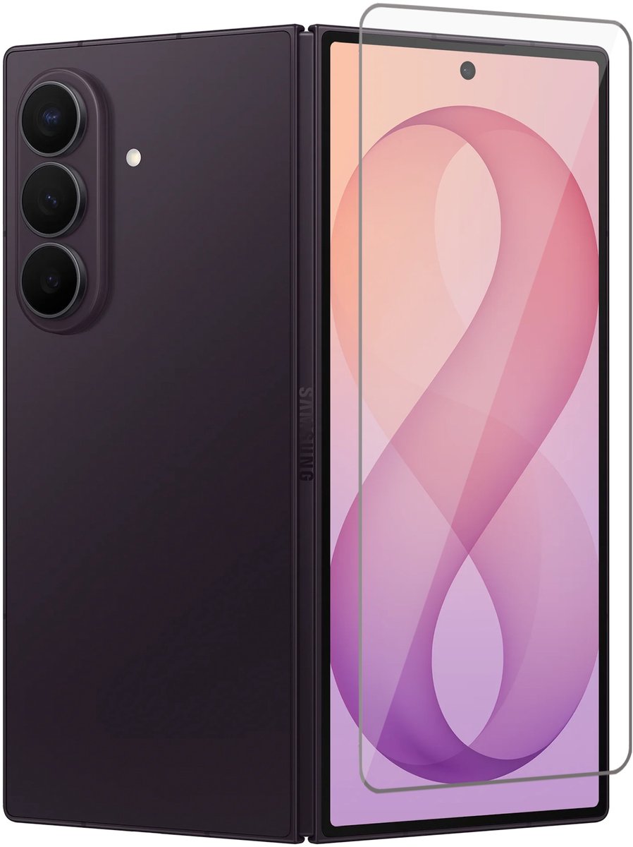 Screenprotector geschikt voor Samsung Galaxy Z Fold 8 Ultra / Fold 7 – UltraClear Gehard Glas – Case Friendly – 9H Krasbestendig