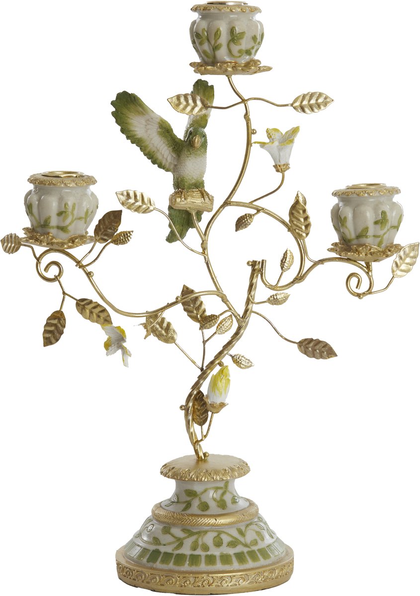 Light & Living Kandelaar PARROT - 26x13x37cm - Wit
