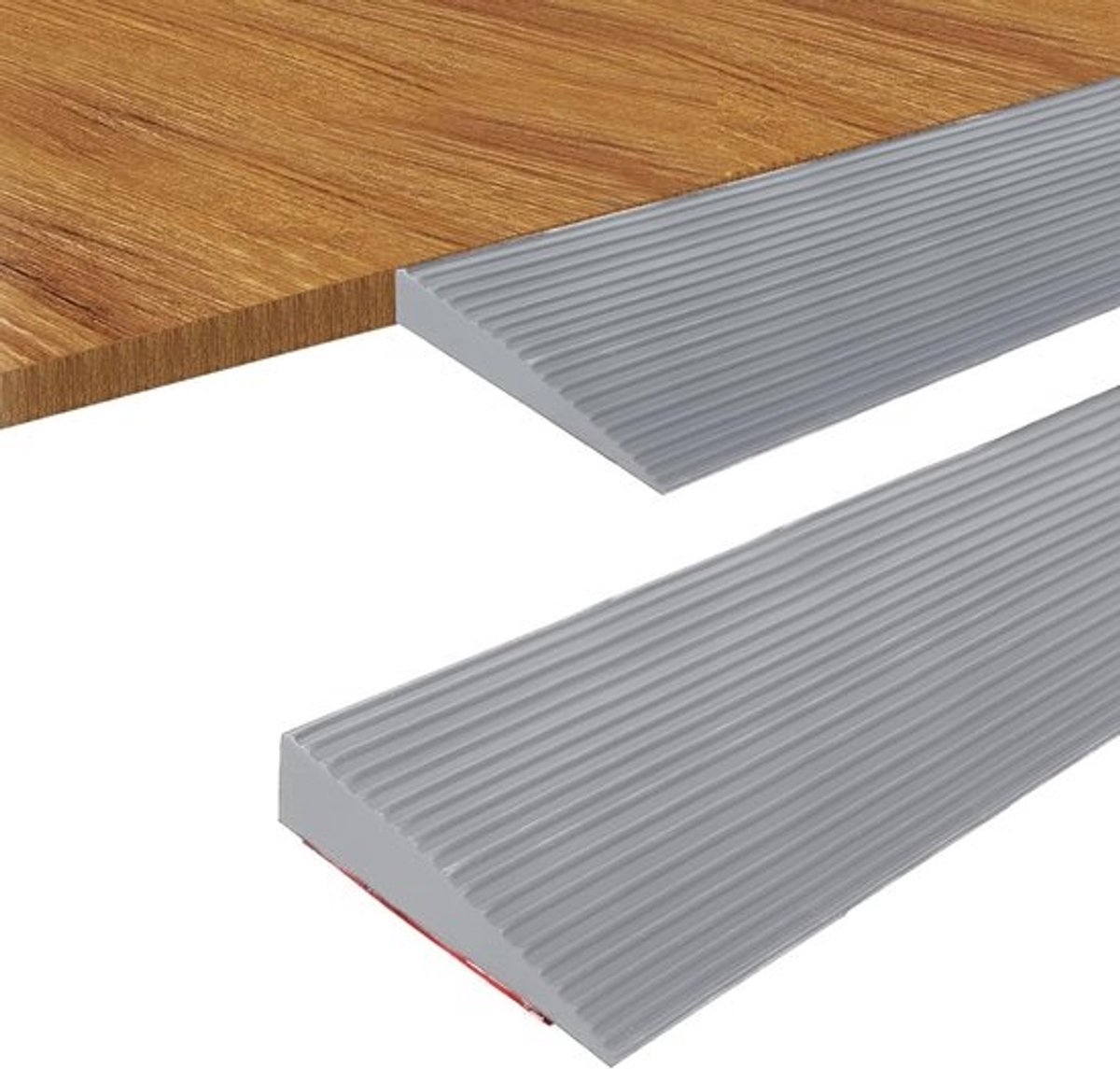 Drempelhulp Rubber Zelfklevend voor Rolstoel en Scooter Grijs 90x8x1.5 cm