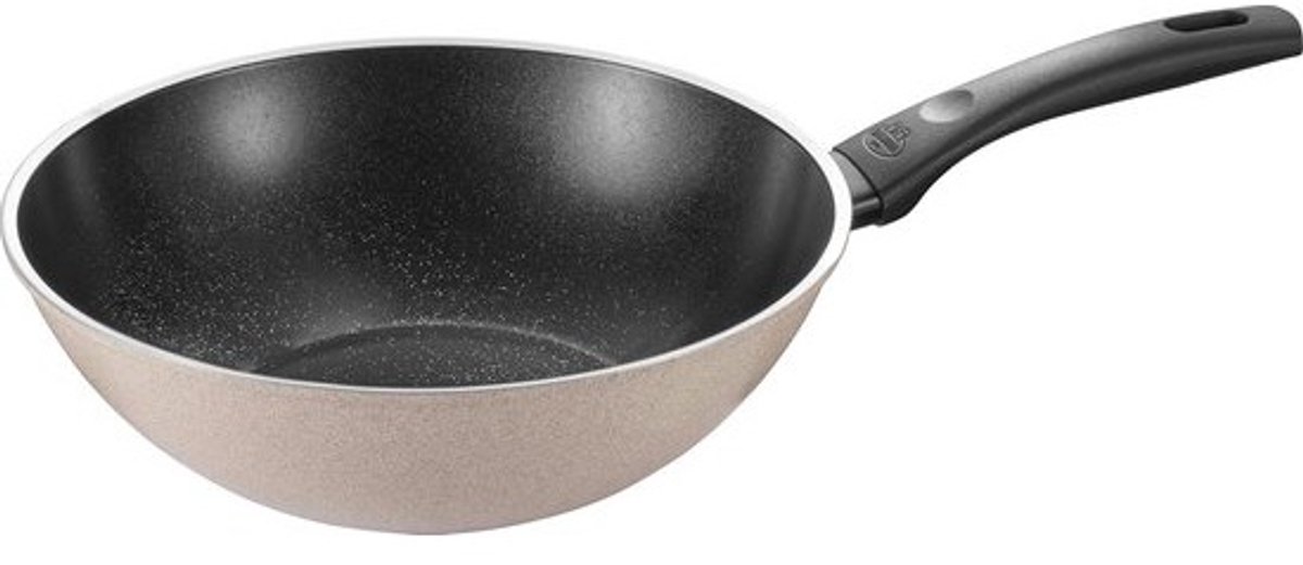 28 cm Wokpan van Gerecycled Aluminium met Keramische Antiaanbaklaag voor Inductie