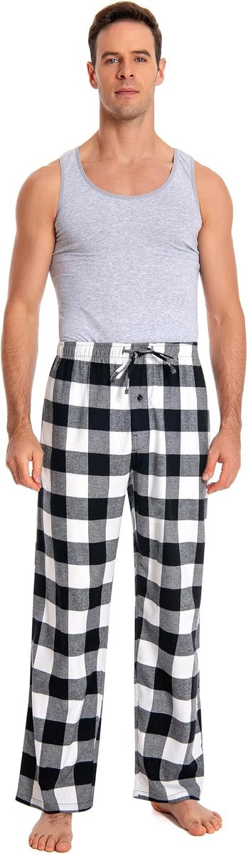100% Katoen Flanel Comfortabele Pyjama/Lounge Bottoms Met Zakken