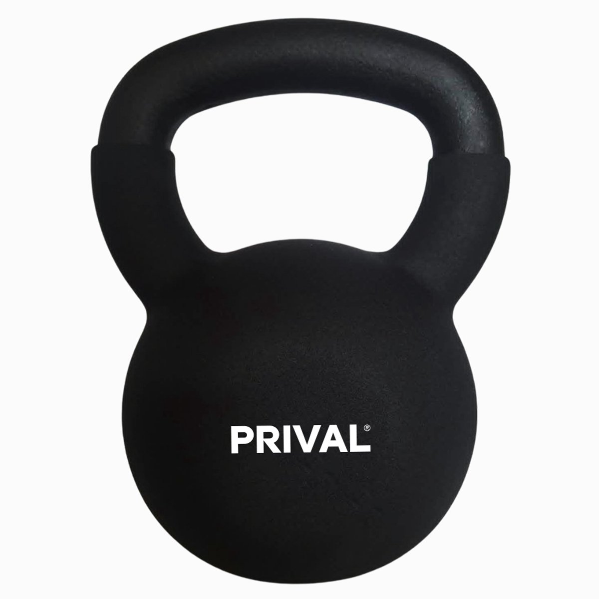 Prival Kettlebell 20 kg – Gietijzeren Kettlebell – Fitness Gewicht – Krachttraining, CrossFit & Home Gym – Zwart