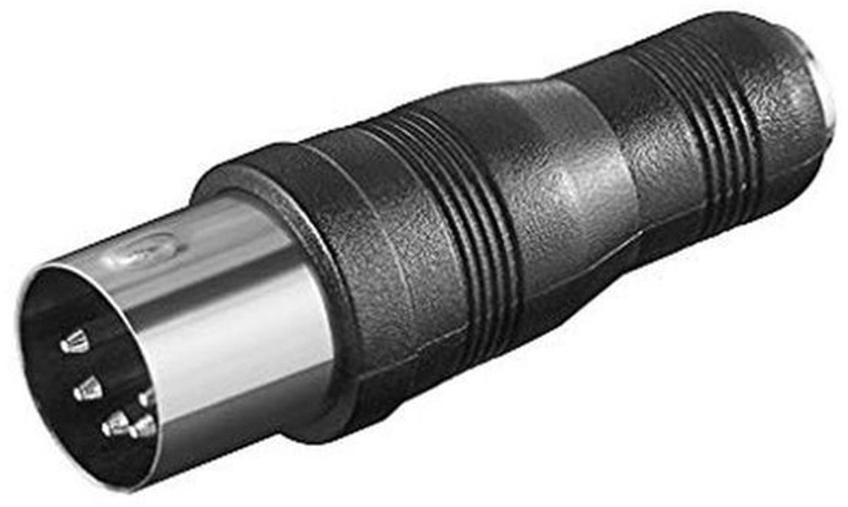 Adapter 3,5 mm naar DIN-stekker voor platenspeler en versterker