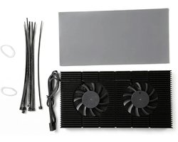 Aluminium Radiator voor Grafische Kaarten, Heatsink met 4 Pin Koeling voor RTX 3090, 3080, 3070 en Meer