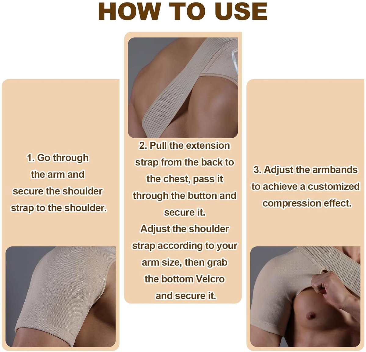 Schouderbandage voor heren, schoudersteun, schouderbandage voor vrouwen, schouderbandages, heren, schouderbrace, schouderbandages, dames, geschikt voor beide schouders, beschermen en klachten
