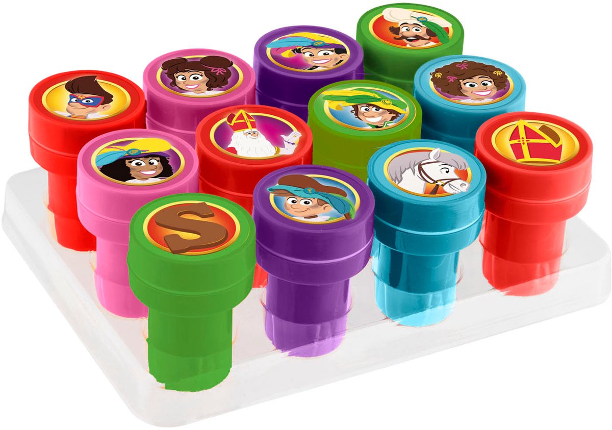 Club van Sinterklaas Zelfinktende Stempels - 12st.