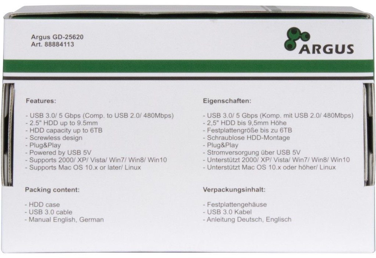 Inter-Tech HD-25620 2,5" HDD externe behuizing thumbnail 3