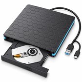 Externe CD/DVD Speler - USB 3.0 - CD-Rom Disk Lezer & Brander - USB DVD speler - Externe DVD brander - Plug & Play - Geschikt Voor Windows, Linux & Mac