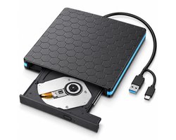 Externe CD/DVD Speler - USB 3.0 - CD-Rom Disk Lezer & Brander - USB DVD speler - Externe DVD brander - Plug & Play - Geschikt Voor Windows, Linux & Mac