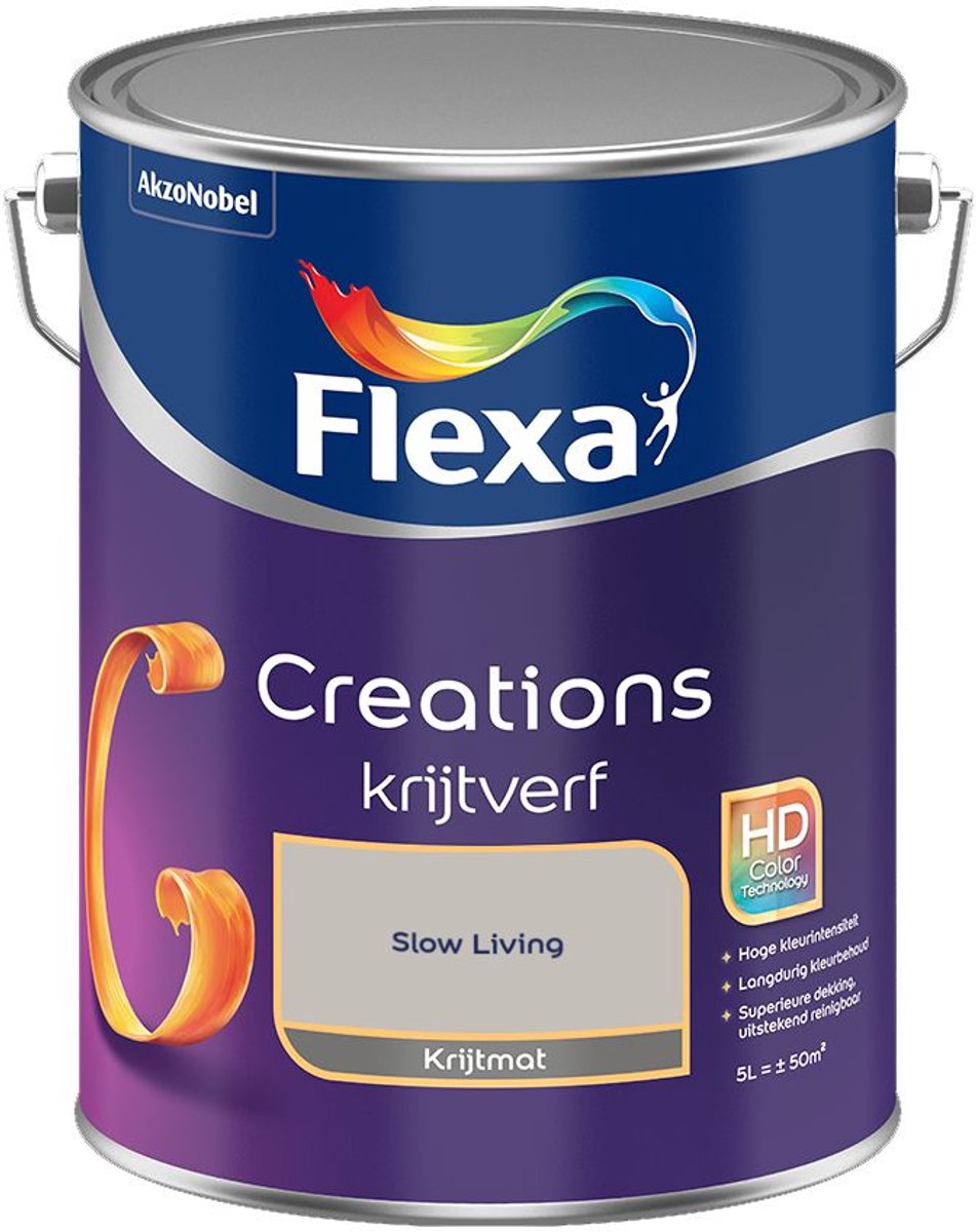 Flexa - Creations Muurverf Krijt - Slow Living - 5 L - Kleur Van Het Jaar 2027