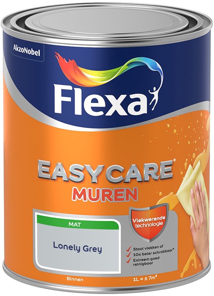Flexa - Easycare Muren - Lonely Grey - 1 L - Kleur Van Het Jaar 2027