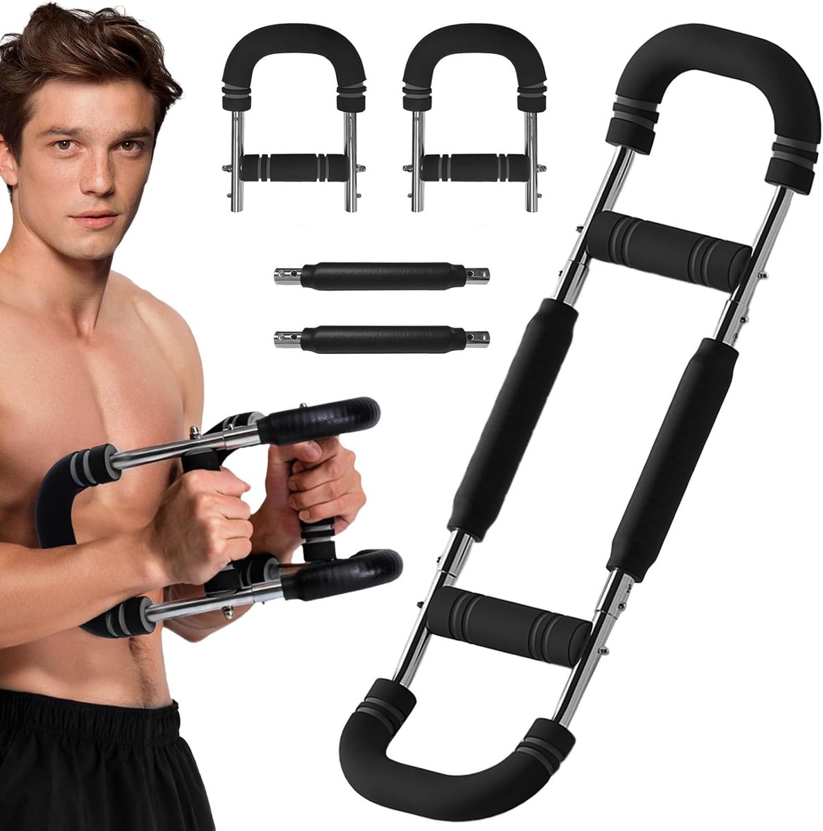 Twister Armtrainer expander fitness trainingsapparaat onderarm trainingsapparaat voor borstspieren, armen, schouders, buik en rug