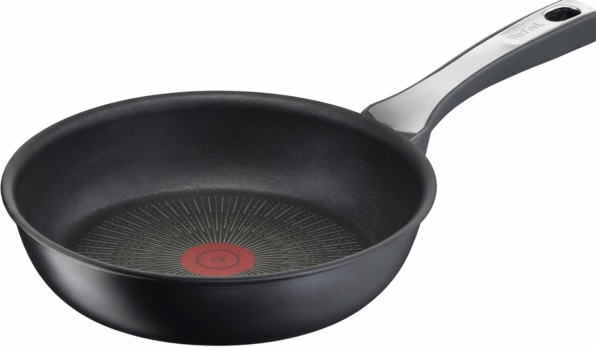 Livatto Unlimited On Koekenpan 20 cm - Anti-aanbaklaag - Krasbestendig - Thermo-Signal - Geschikt voor Inductie - Gemaakt in Frankrijk
