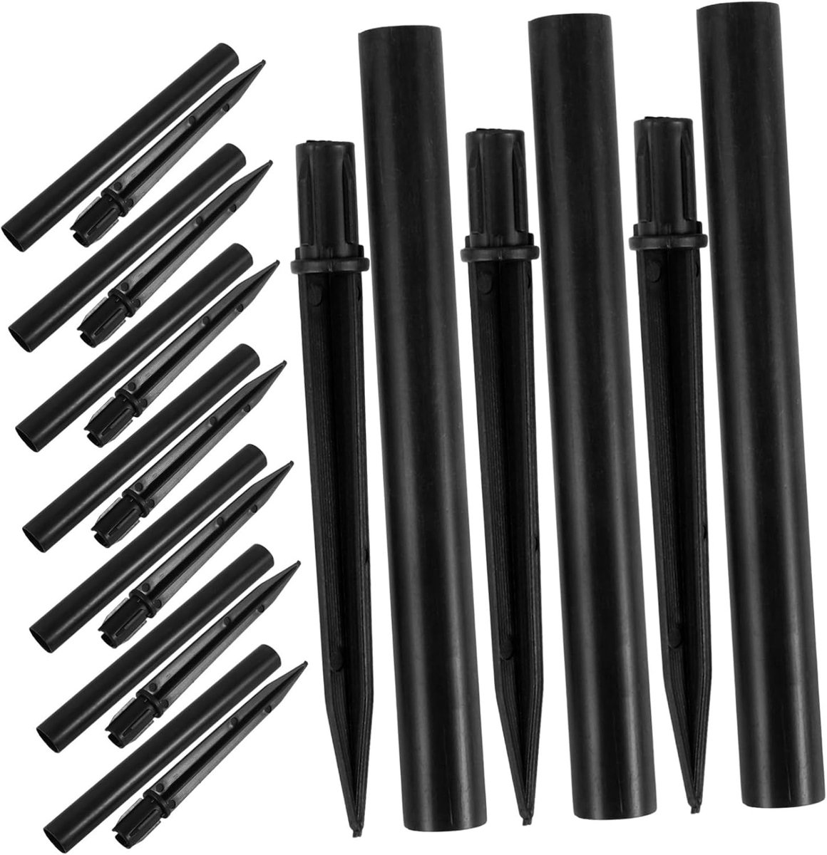 Set van 10 grondpennen voor solarlampen, grondstekker voor solarlampen, accessoires voor tuinverlichting en buitenverlichting, vervanging voor landschapsverlichting, 26,00 x 1,50 x 1,50 cm
