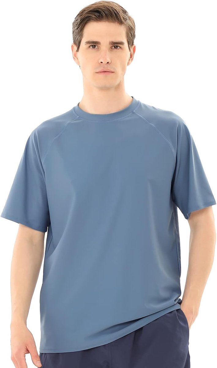 Rashguard T-shirt met korte mouwen UPF 50+ Badpak Tops Sneldrogend Sport T-shirt