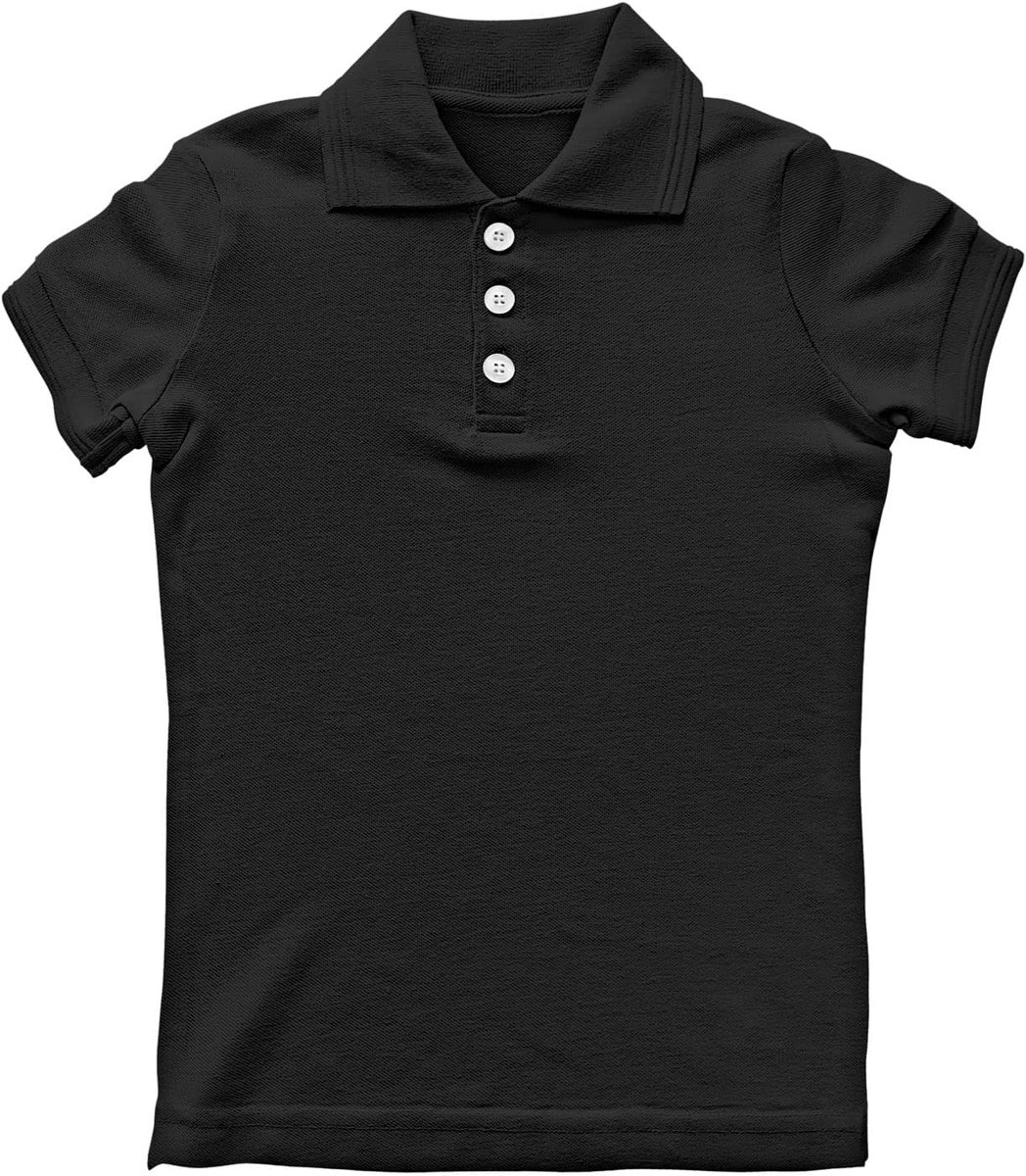 Kinder Poloshirt met eigen Foto, Logo of Tekst – Klassiek Poloshirt met knopen, Schooluniformtop ook verkrijgbaar Zonder bedrukking