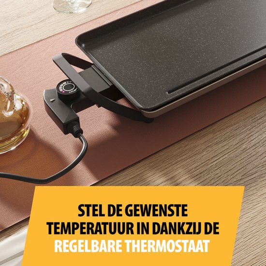 Tristar Bakplaat - BP-2668 - 1800W - Gourmet, Grillplaat L 70x23cm - 6-8 personen — afbeelding 4