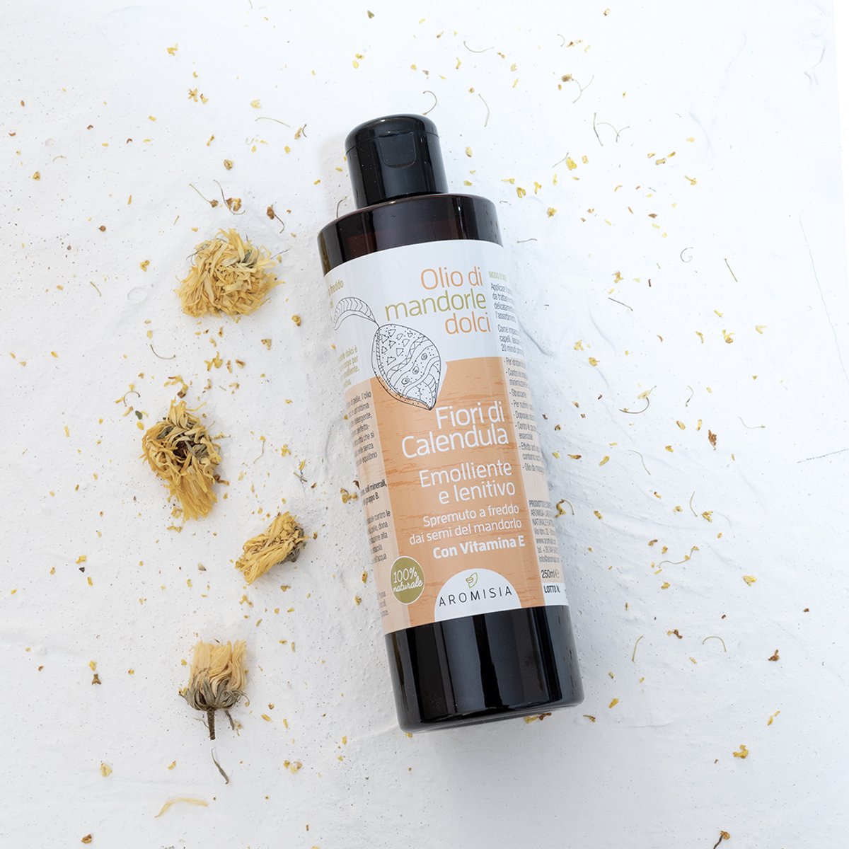 Tu-Untangle Zoete Amandelolie Calendula 250ml - Huidolie & Haarolie