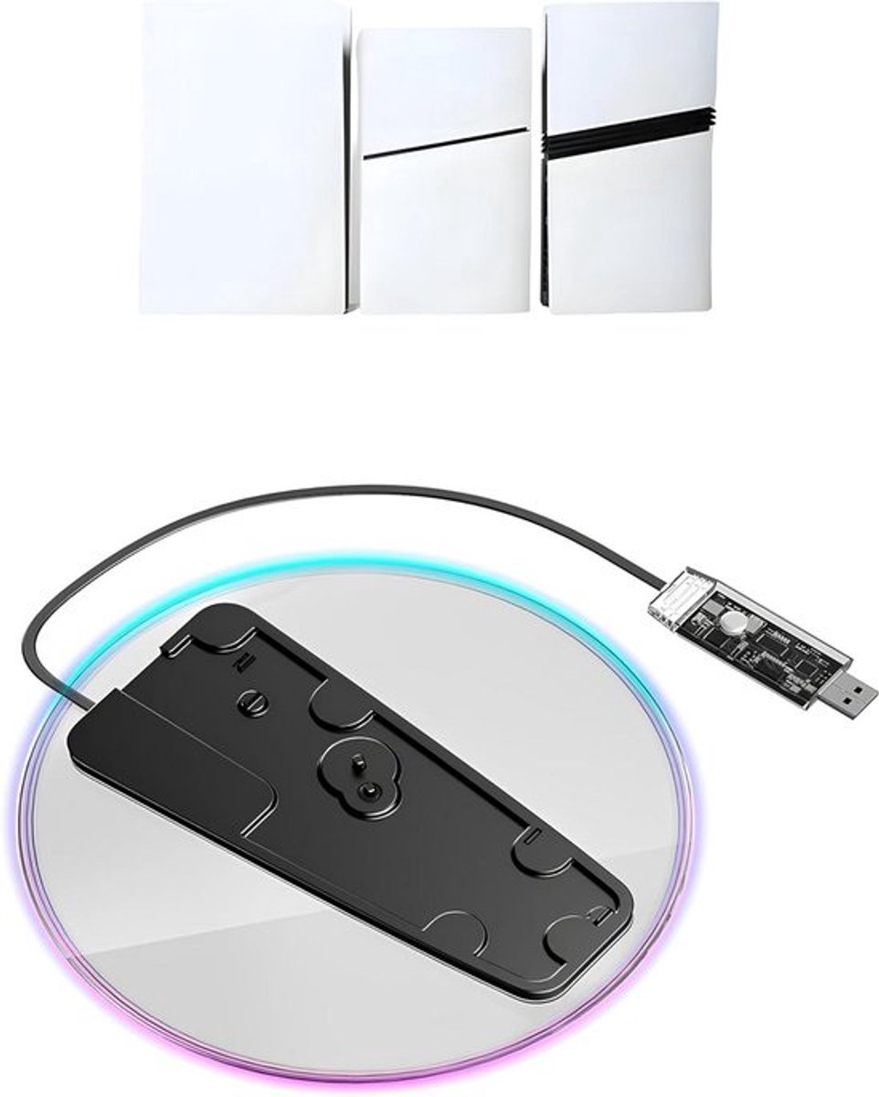 Verticale Standaard voor PS5 met RGB Verlichting - Compatibel met PS5/PS5 Slim/Pro