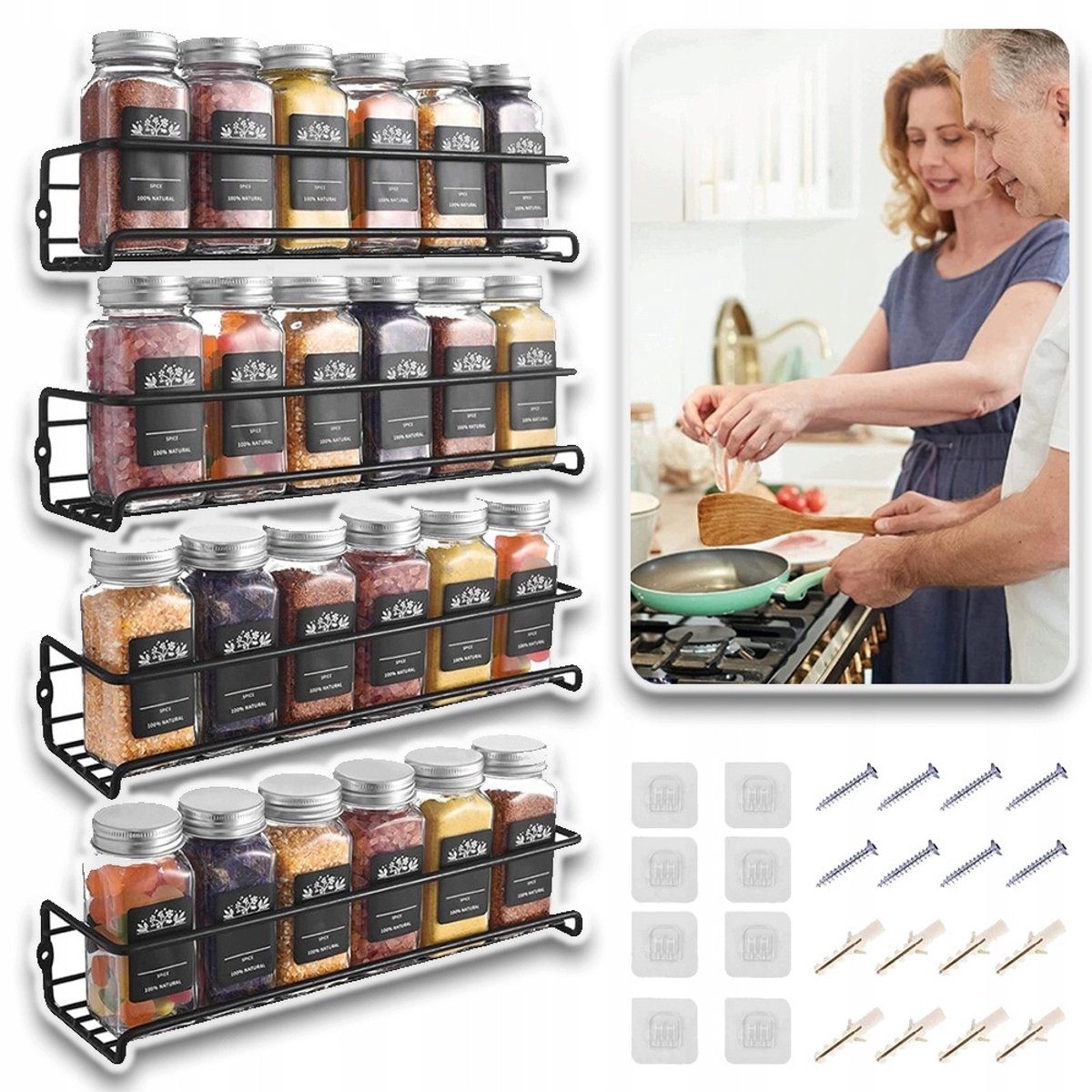 Wandrek Van Koolstofstaal Voor Kasten En Deuren – 29 cm – Te Bevestigen Met Lijm Of Schroeven – Gestreept En Waterafstotend – Multifunctioneel In Keuken, Badkamer En Slaapkamer – Zwart