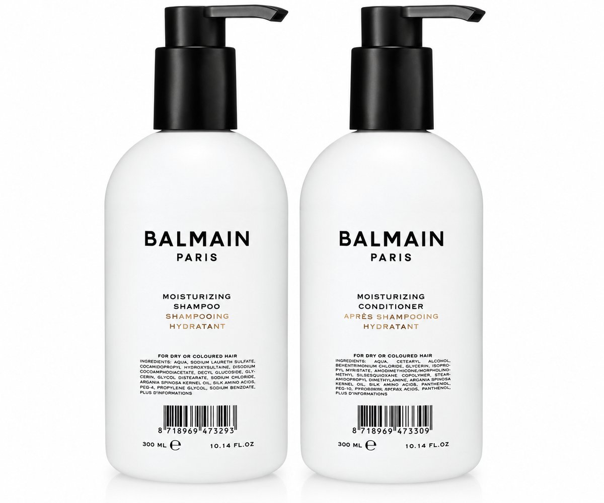 Balmain Moisturizing Shampoo & Conditioner Duo Set – 2 x 300 ml