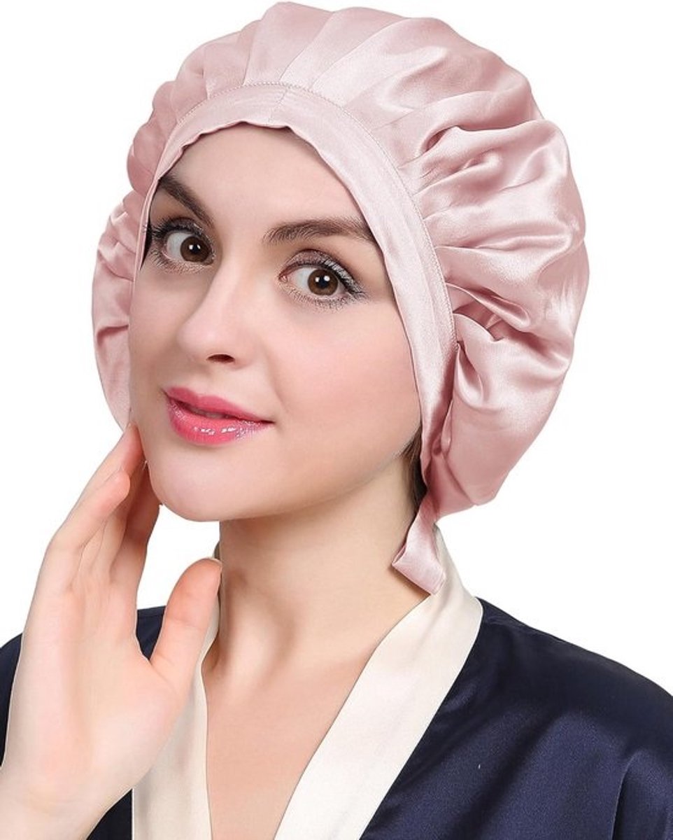 Verstelbare Slaapmuts van 100% Pure Zijde voor Alle Haartypes