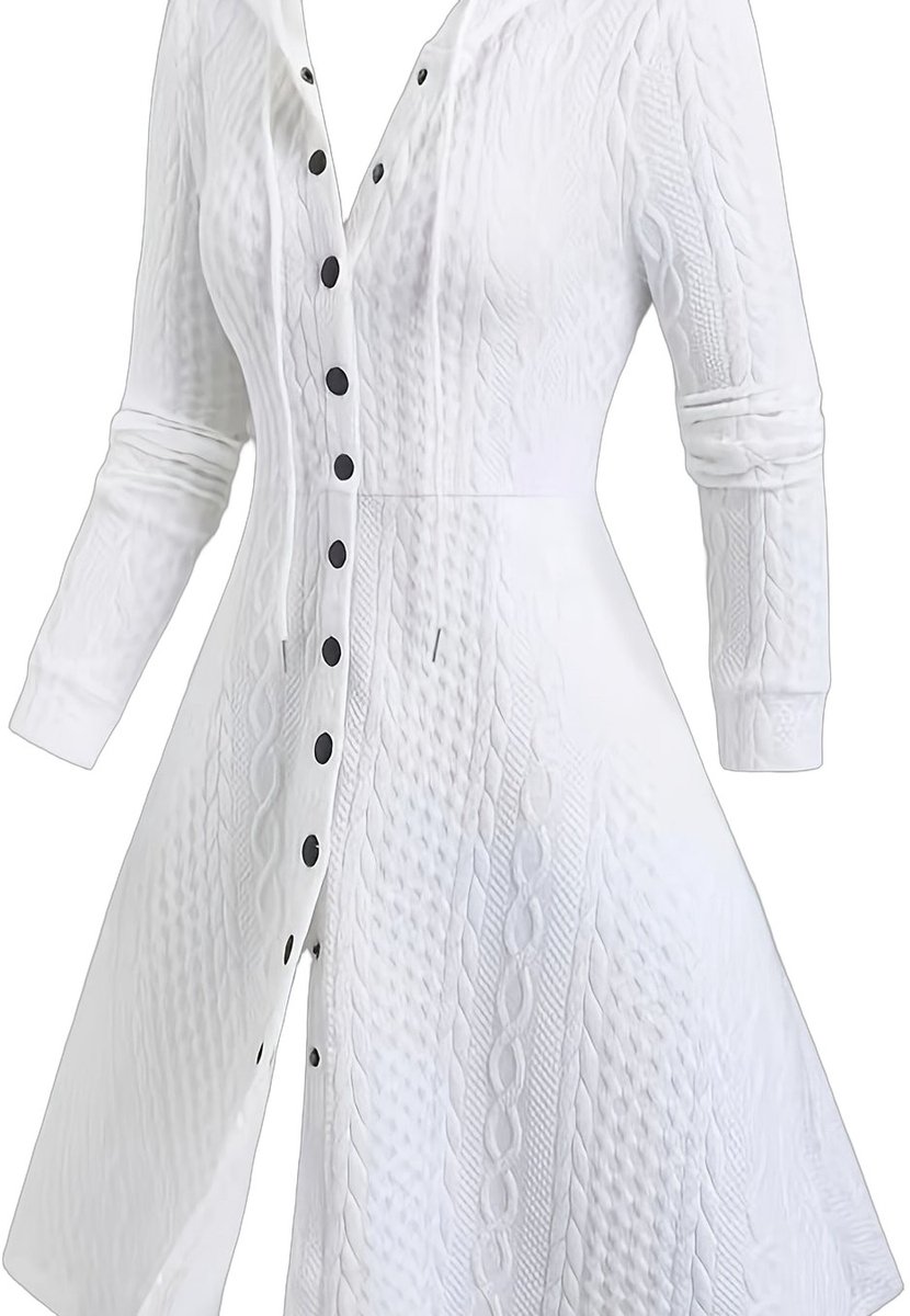 Currero Winterjas Parka Dames Lange Jas Dames Wintermantel Overjas Gewatteerd Waterdicht Winter Stijlvol Mantel Vrouwen Volwassen Wit