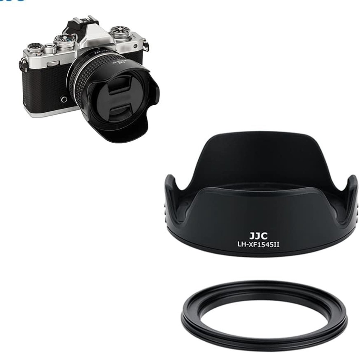 Lenshood met 52mm Adapterring voor Canon EF 40mm F2.8, Fujifilm en Nikon Lenzen - Vermindert Flare, Bescherming en Verbeterde Beeldkwaliteit