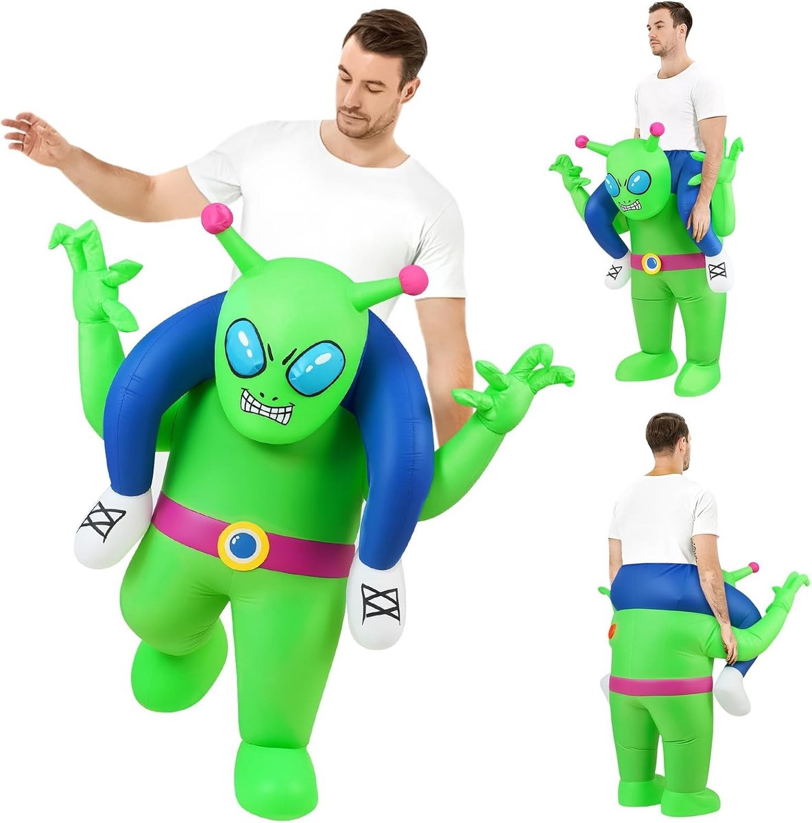 Opblaasbaar Kostuum voor Volwassenen en Kinderen - Grappige Halloween Verkleedkleding voor Cosplay en Feestjes