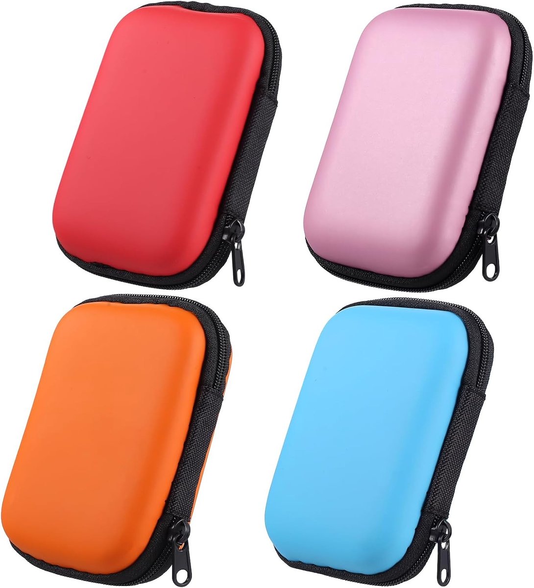 Speelkaarten Opbergdoos - Compacte EVA Opbergcase voor UNO Extreme en Cabo - Set van 4 Kleuren (11x8x4cm) - Ideaal voor Kaarten en Kleine Voorwerpen