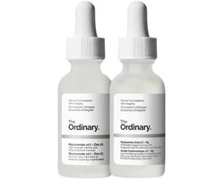 The Ordinary 2 Pieces Skin care Set - Hyaluronic Acid 2% +B5 30ml and Niacinamide 10% + Zinc 1% 30ml