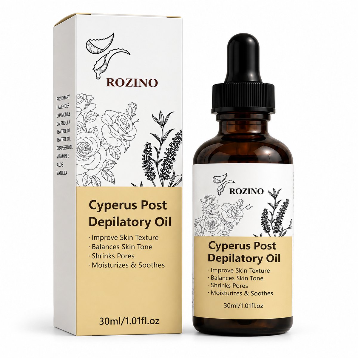 Cyperus Rotundus Olie 30 ml – Antihaargroei Oil – Ontharingscreme – Ontharing - Hair Removal Cream