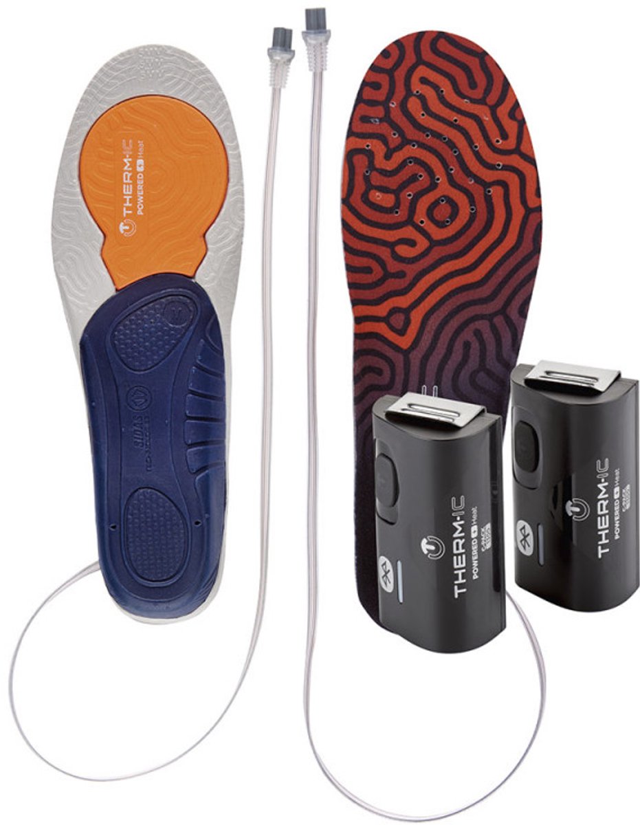 Therm-ic Set Heat 3d Heated +c-pack 1300b Bluetooth Battery Inlegzolen Oranje,Blauw EU 37-38