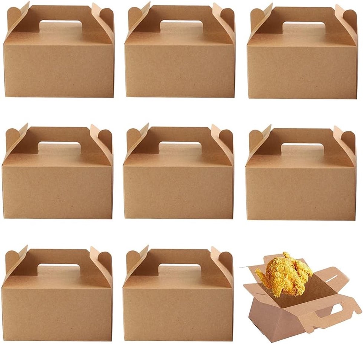 Set van 15 Kraft Papieren Cadeauboxen, Bruine Kleine Dozen voor Snoep, Chocolade, Cupcakes en Koekjes (19 x 11 x 10 cm) - Handig en Milieuvriendelijk
