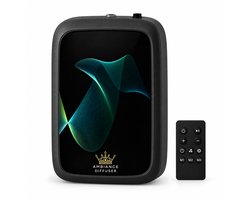 Ambiance Diffuser 688B Zwart – Draadloze Geurmachine – 500 ml – Tot 800 m³ – Waterloze Aroma Diffuser – Afstandsbediening & Timer