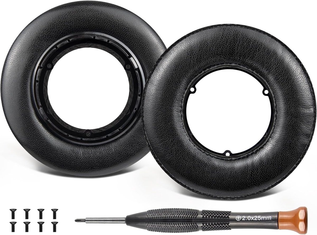 Comfortabele Oorkussens voor Sony MDR-XB500 Hoofdtelefoon, Vervangende Earpads van Zacht Kunstleer, Inclusief Bevestigingsmaterialen en Schroeven voor Optimale Geluidskwaliteit