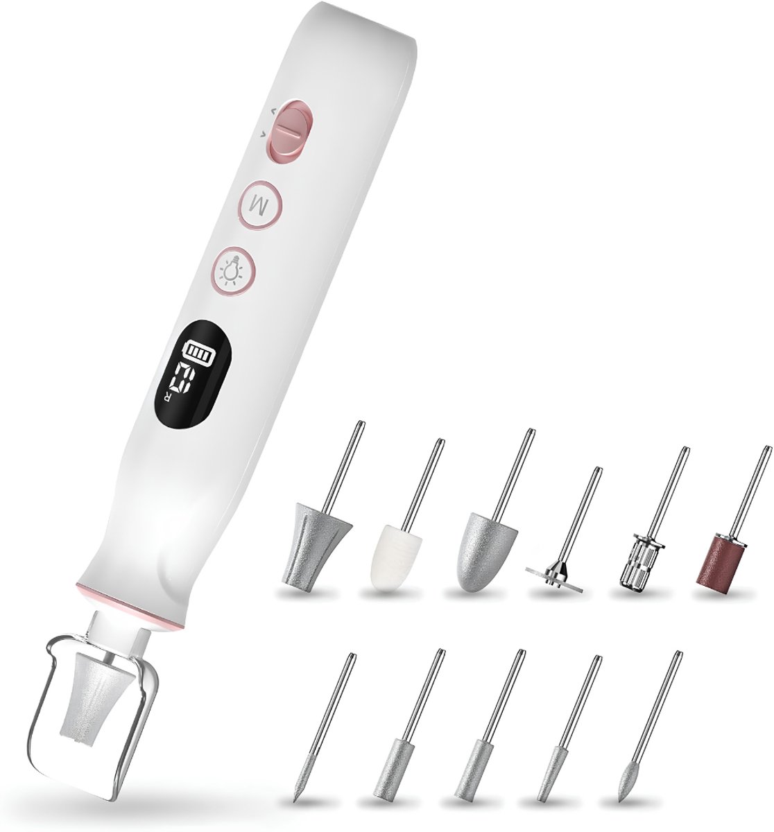 Nagelfrees - Nagelboor - Nail Drill - Wit - 19cm x 12cm x 6cm