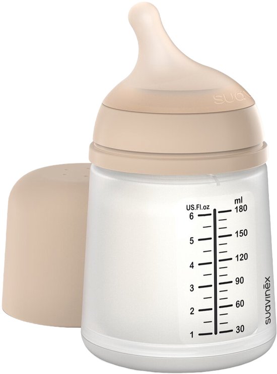Suavinex Zero Zero Anti-Koliek Fles - Slow Flow - 180ml - Light van Suavinex — afbeelding 4