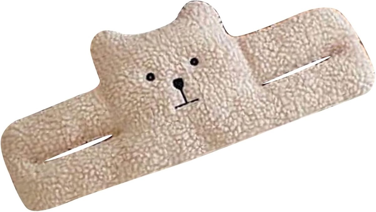 Lamb Cashmere PP Katoenen Deurknijper Bescherming tegen Vingers en Deurknijpen - Kleine Beer Decoratie voor Veiligheid en Comfort