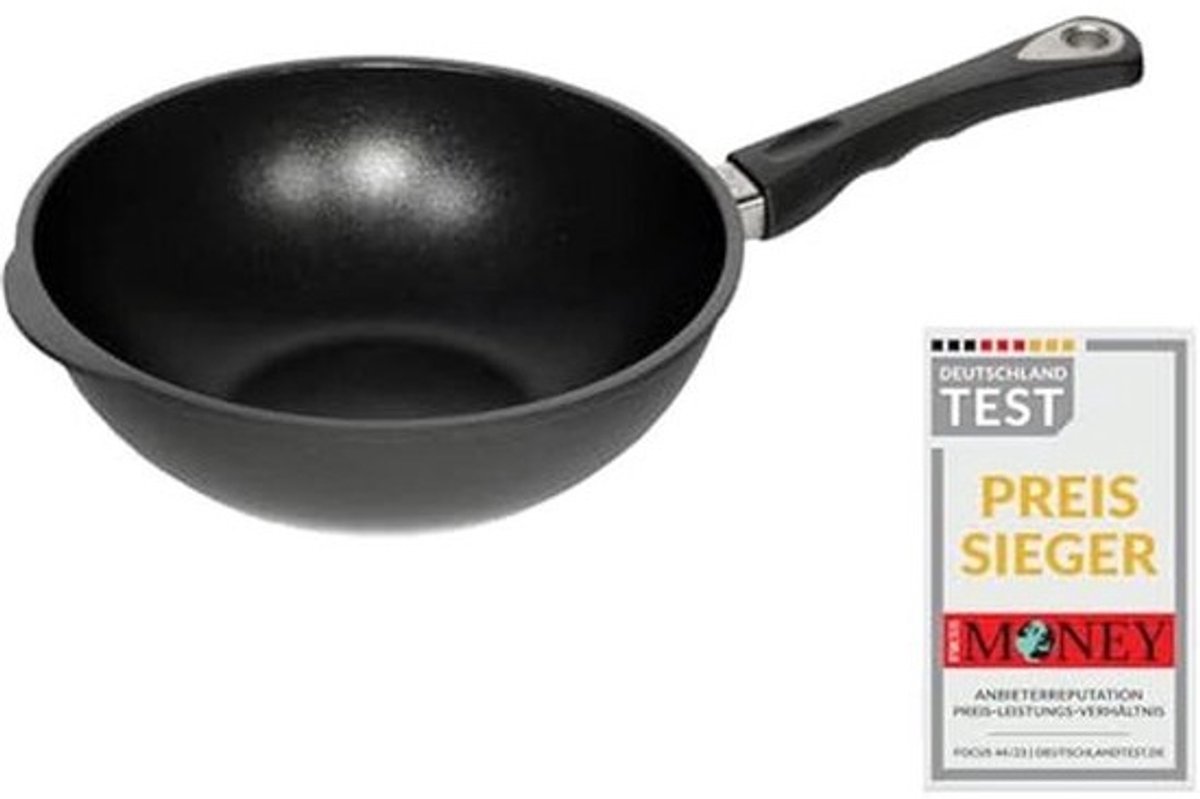 Wokpan Gietijzer 32 cm - Geschikt voor alle warmtebronnen