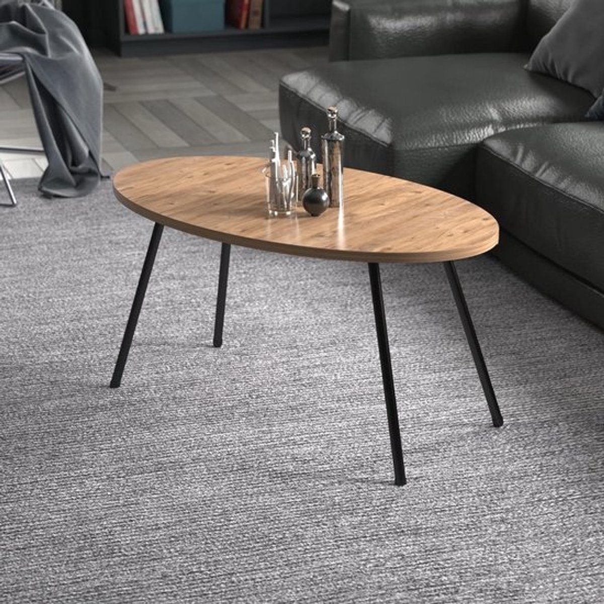 Stijlvolle Houten Salontafel 43x90x50 cm