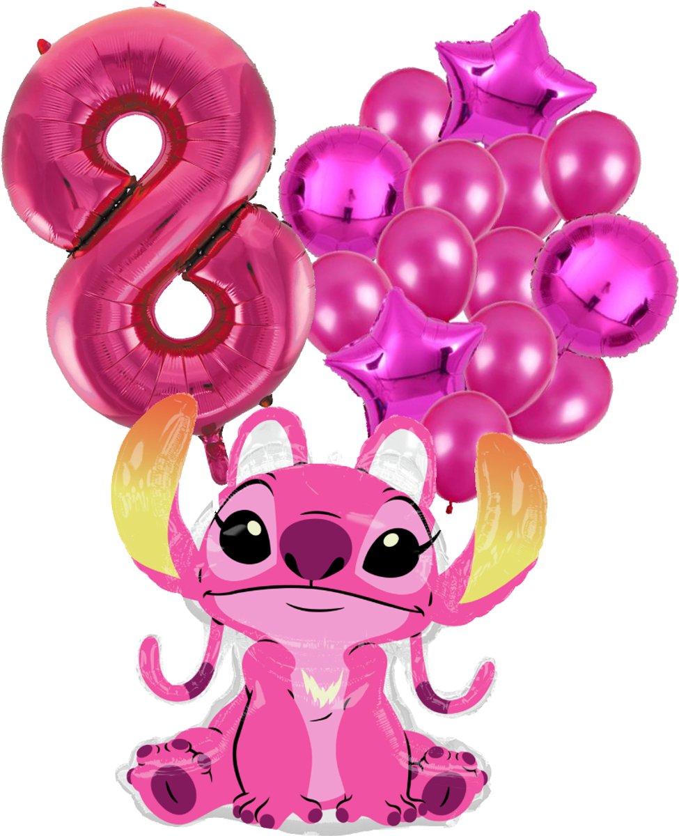 Angel Ballon Set - 97x90cm - Folie Ballon + Ster Ballonnen - 8 jaar | Disney