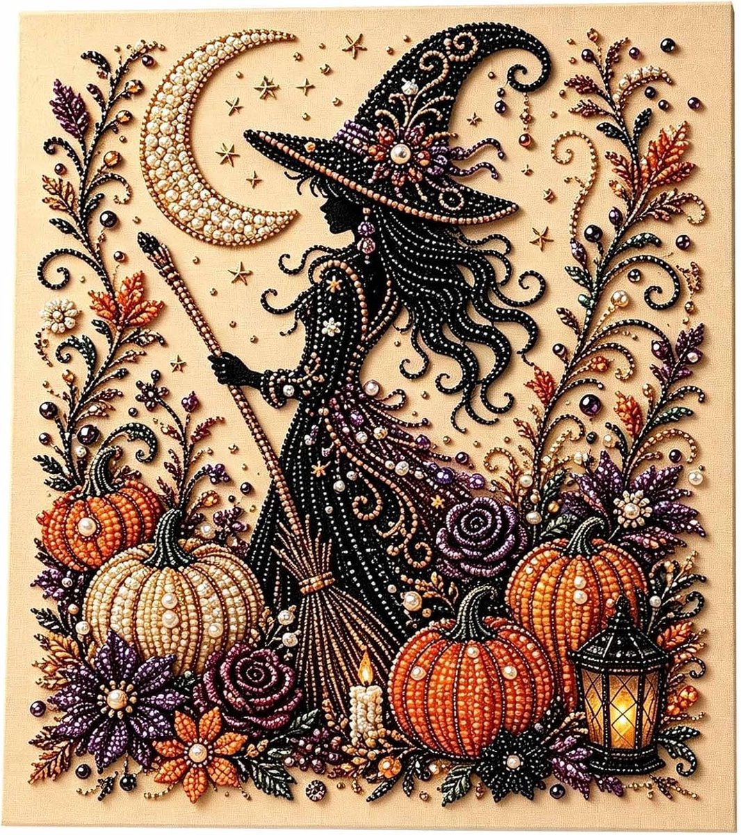 Halloween Ghost Pearl Art DIY Kit