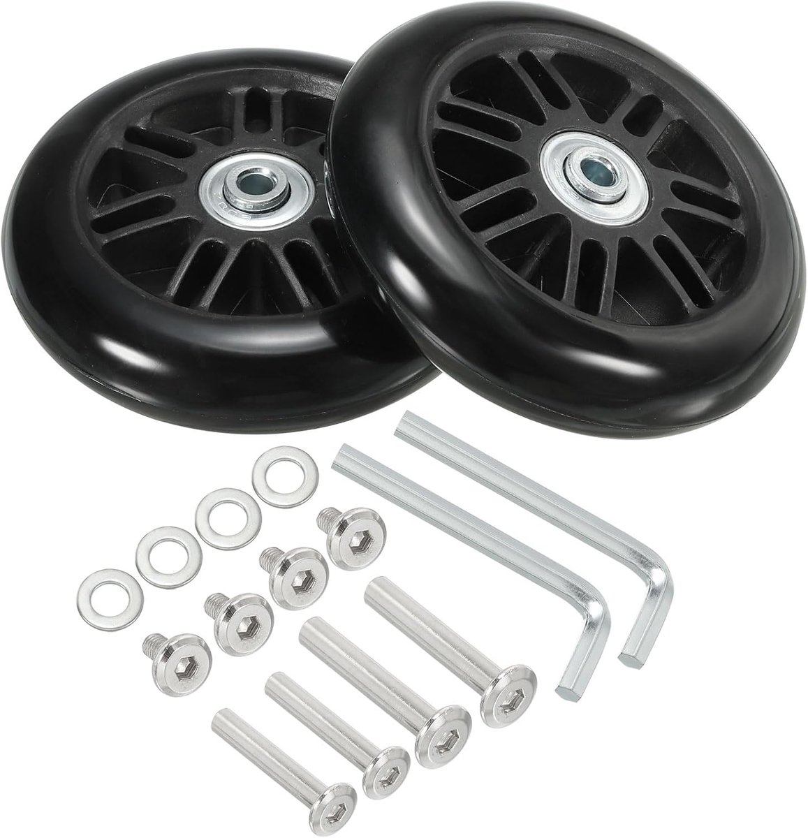 Vervangende bagage-koffer, wielreparatieset, 94 mm x 24 mm, slijtvast en draaibaar zwenkwiel