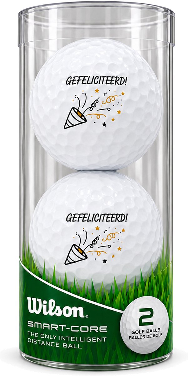 Wilson Golfballen Gefeliciteerd - Verjaardag Golf Cadeau - 2 stuks van Wilson — afbeelding 2