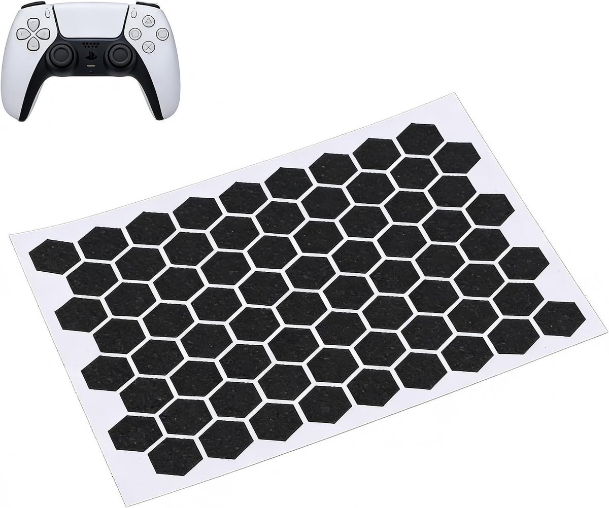 10 Stuks Muismat Grip Tape, Hexagonaal Super Dun Zweetabsorberend Antislip Acryl Grip Sticker voor Telefoon, Toetsenbord, Game Controllers en Gereedschap