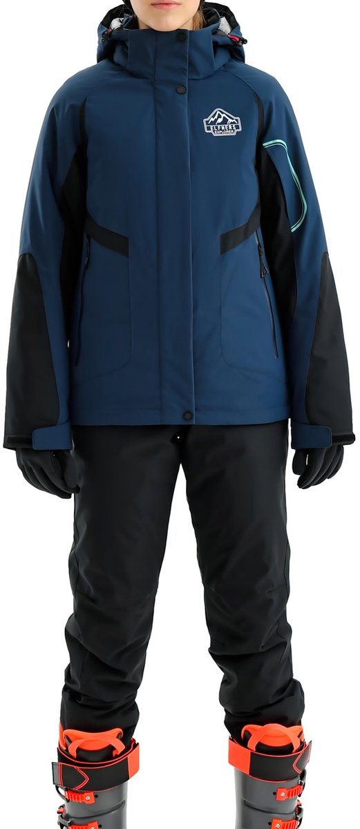 Currero Skipak Dames Ski Set Dames Skibroek Wintersportkleding Winddicht Warm Gevoerd Ski en Snowboard Skikleding Winter Blauw