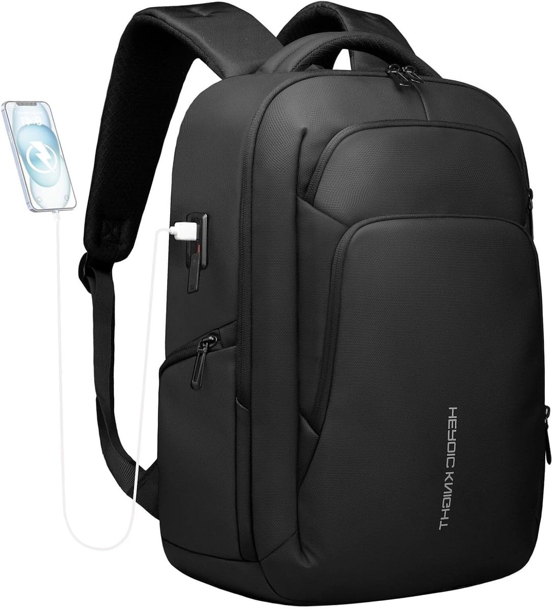 Laptop rugzak 17.3 inch - Zwart - 45 x 30 x 20 cm - Waterbestendig Oxford-stof - Voor Heren en Dames