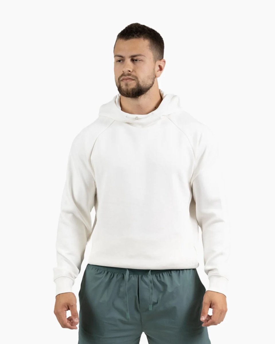 Velites Holo Unisex Sporthoodie voor CrossFit & Fitness – Pearl White – S